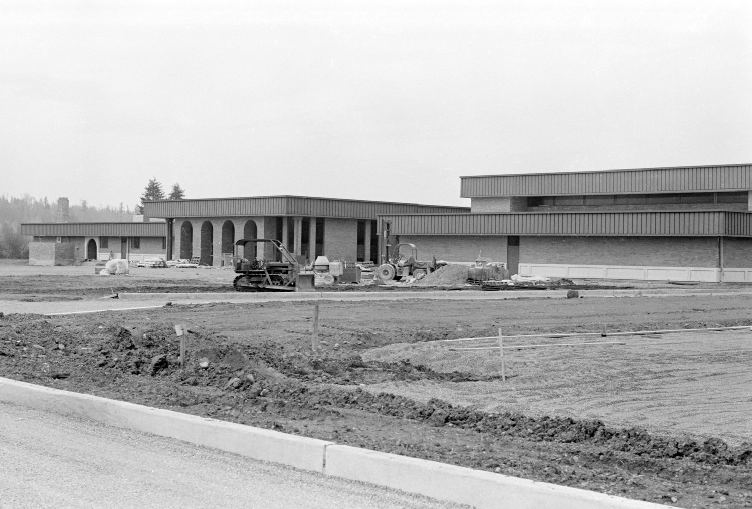 Centralia High School is pictured while under construction in this 1969 Chronicle file photo.